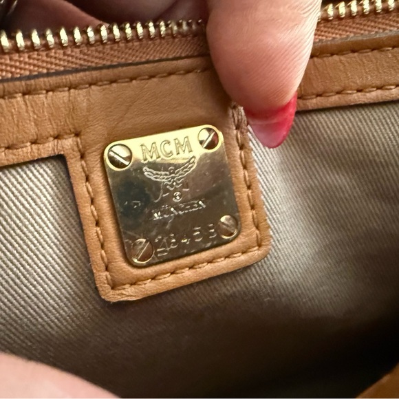 MCM Visetos Chain Crossbody Clutch Brown Monogram - Picture 8 of 11